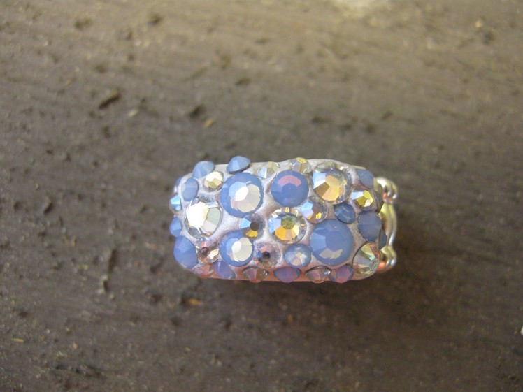 Swarovski Crystals & Jewelry Clay Ring Craft Tutorial