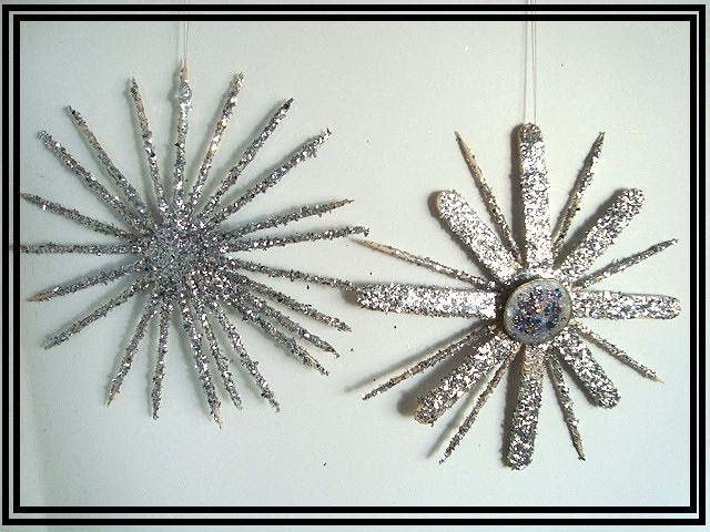 TOOTHPICK STARBURST, HOLIDAY ORNAMENT, diy,  christmas ornament, recycle
