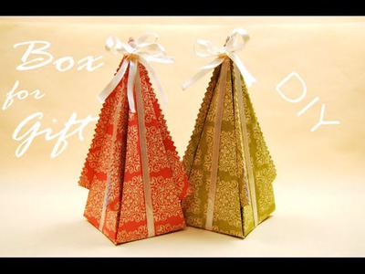 Треугольная Коробочка своими руками.  Origami Gift Box DIY. Origami Tutorial. ✿ NataliDoma