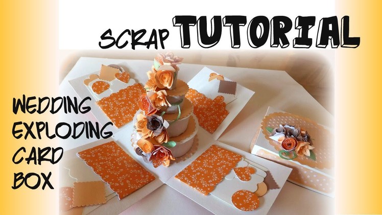 Tutorial Paper Craft. Scrapbooking torta matrimonio - DIY Wedding Cake Esploding Box