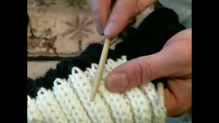TygahTalk® Episode 1 - Join Two Knit Colors On a Row Without Wrong Side Stitches Showing
