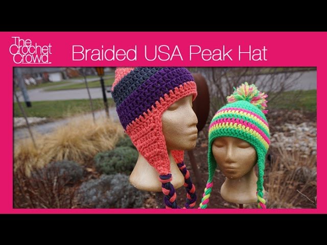 USA Peak Crochet Hat
