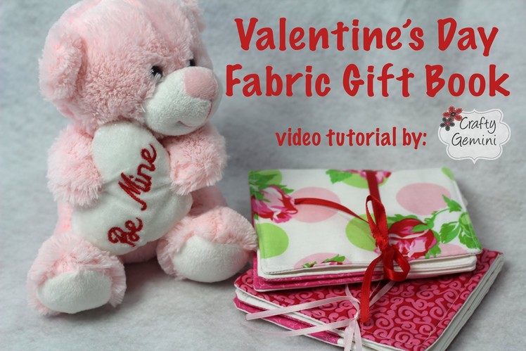 Valentine's Day Fabric Gift Book & Slice Giveaway- DIY Tutorial