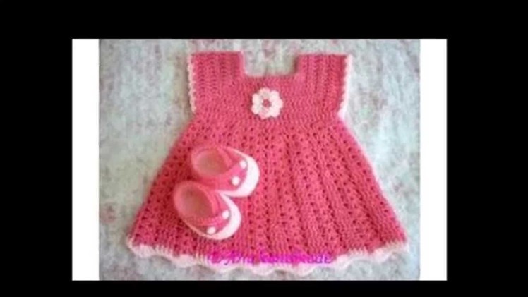 Vestidos de bebés a crochet