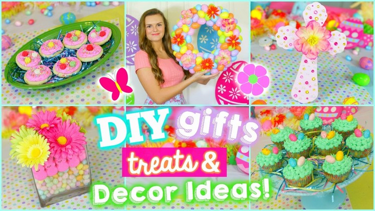 5 Fun Easter.Spring DIYS: Gifts, Treats, & Decoration Ideas!! (Cute & Easy)