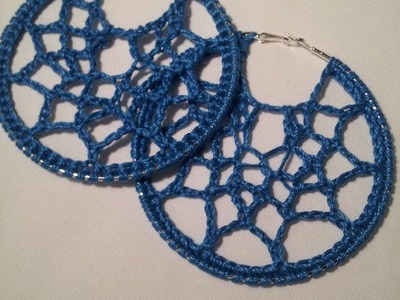 Crochet Tutorial Webbed Earrings