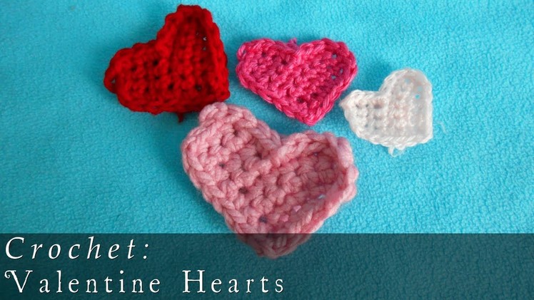 Crochet Valentine Hearts  |  + Earrings