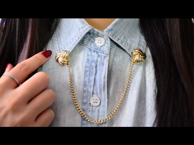 ✂ DIY Chain Collar Pin