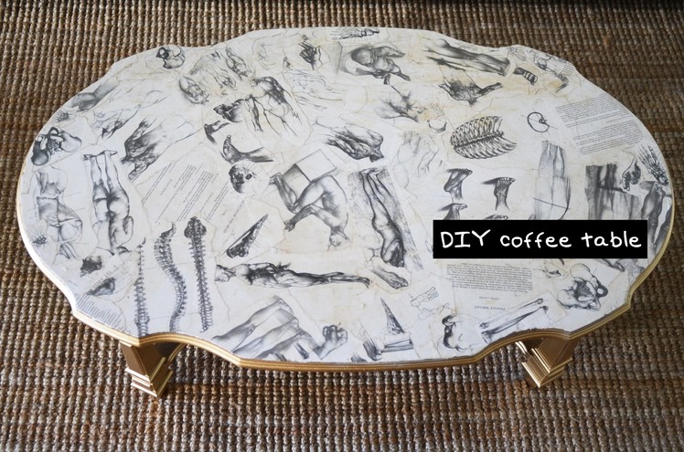 DIY Decoupage Coffee Table - Furniture Design Tutorial with Mr. Kate