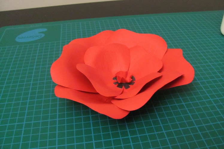 DIY - Poppy flower made ​​of paper
