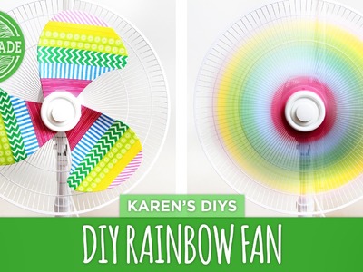 DIY Rainbow Fan - Fan Makeover 2 Ways - HGTV Handmade