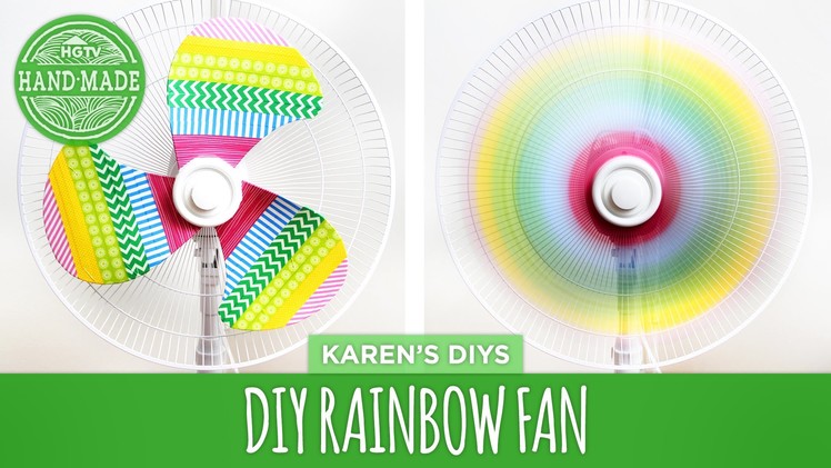DIY Rainbow Fan - Fan Makeover 2 Ways - HGTV Handmade