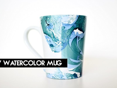 DIY Watercolor Mug | crystalcreateschic
