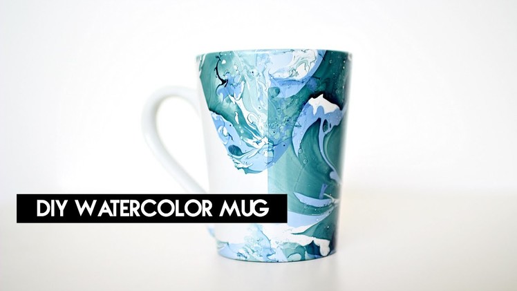 DIY Watercolor Mug | crystalcreateschic