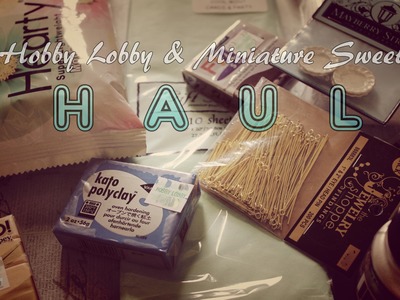 Hobby Lobby Craft HAUL + Miniature Sweet Package Opening