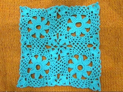 How To Crochet Granny Square And How To Attach Tutorial Pattern #11