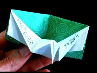 How to make an Origami Birthday pop-up card.