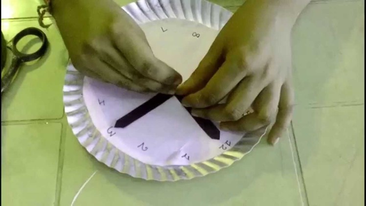 How to make an simple paper plate clocks for Kids--Easy