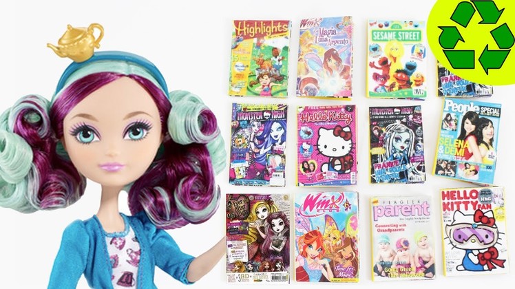 How to make doll magazines - Doll Crafts