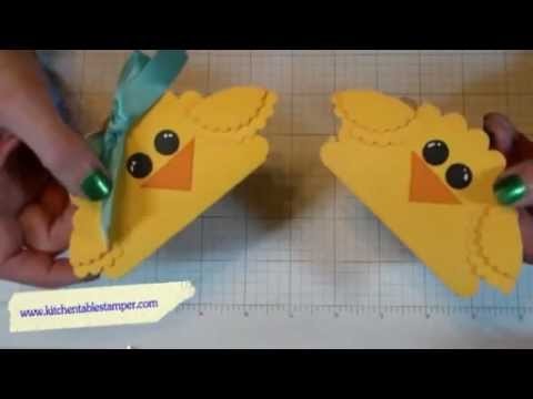 How to paper craft Easter Chicks Candy Treats