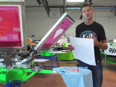 How to Screen Print: Printing Two Color Plastisol Heat Transfer Sheets