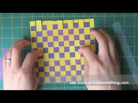 How to weave paper for making origami and other paper crafts