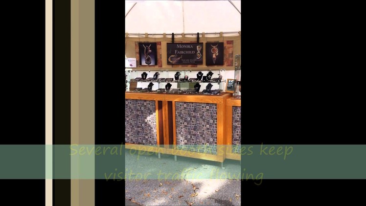 Jewelry display and booth ideas for craft fairs and art festivals
