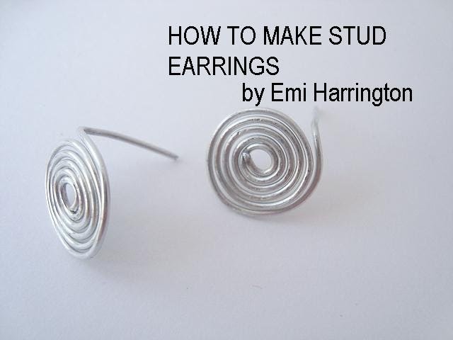 JEWELRY MAKING, How to make stud earrings.