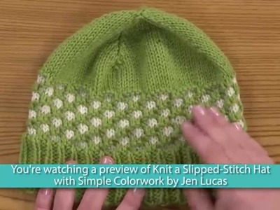 Knit a Slipped-Stitch Hat with Simple Colorwork