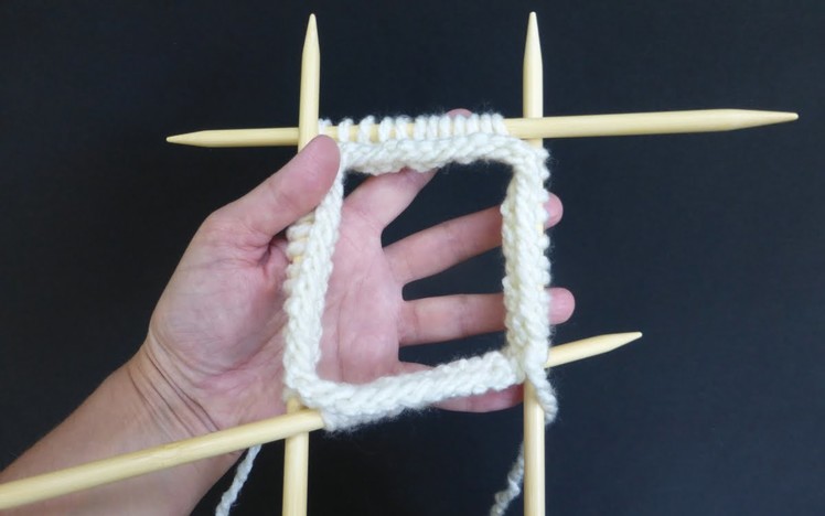 KNITTING FOR BEGINNERS - Cast On on Double Pointed Needles - version #2