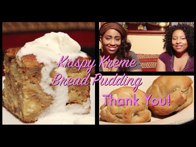 Krispy Kreme Bread Pudding.Banana Pudding Pudgies Food Review on Let's Get Greedy! #21
