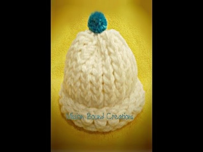 Loom Knit Preemie. Newborn Hat - Start to Finish