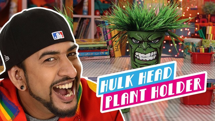 Mad Stuff With Rob - How To Make A Hulk Head Plant Holder | DIY Craft For Children