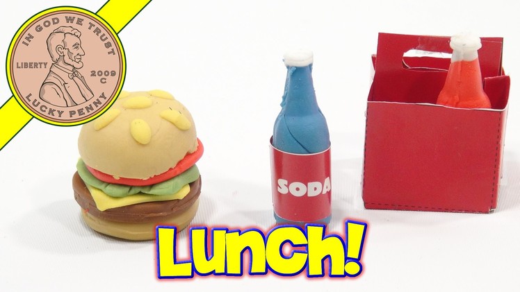Make Your Own Eraser DIY Kit!  Burgers & Soda, Order Up!
