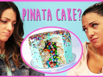 NikiAndGabiBeauty DIY Pinata Cake?! | DIY or Di-Don't