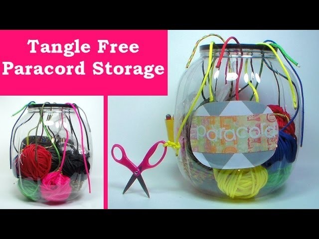 No tangle paracord storage