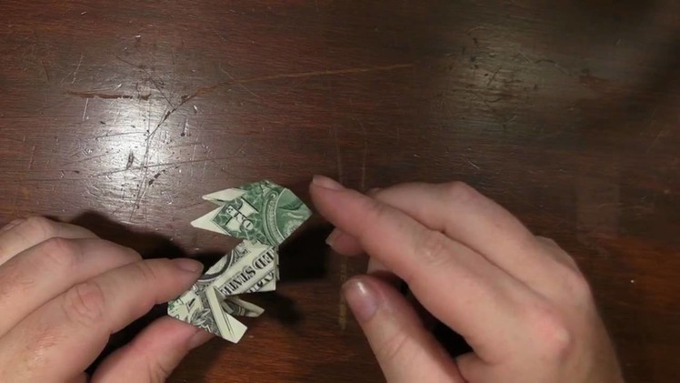 Origami Rabbit with a US dollar bill