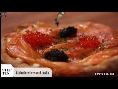 Pizza With Smoked Salmon and Caviar Recipe From Wolfgang Puck