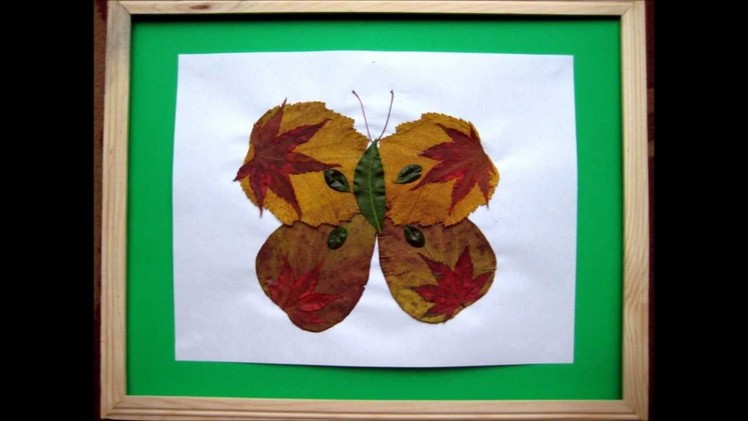 Art and Crafts for Kids: Creative ideas with dry leaves and flowers 1 (Butterflies)