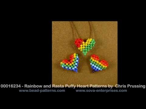 Bead Patterns - Beaded Puffy Heart
