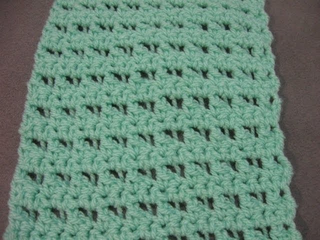 Butterfly Stitch Scarf or Blanket - Left Handed Crochet Tutorial