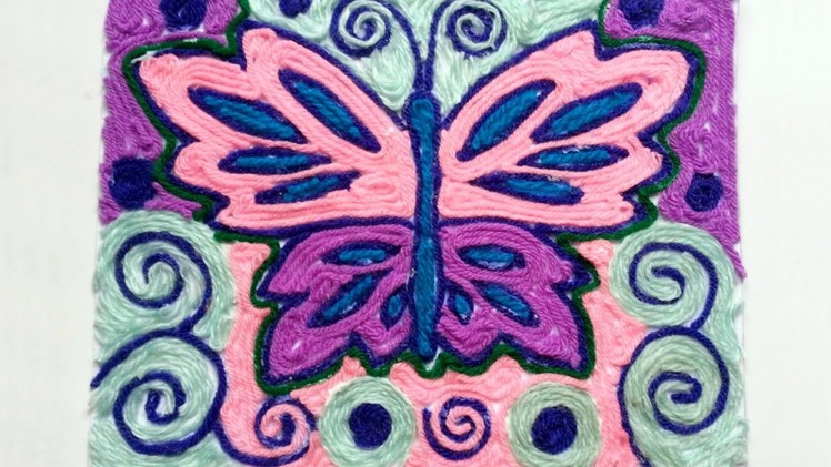 Create a Pretty Yarn Art of Butterfly - DIY Crafts - Guidecentral