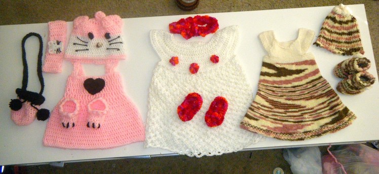 Crochet BABY DRESS SETS IDEAS