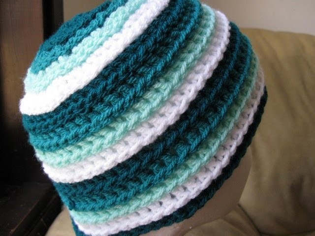 Crochet Hat - Ripple Wave Beanie Tutorial