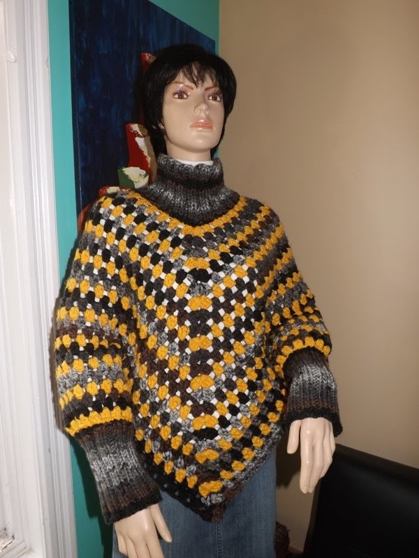 Crochet Poncho With Sleeves