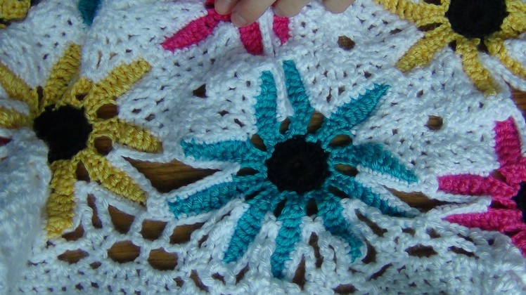 Crocheted Flower Jacket Pt 3