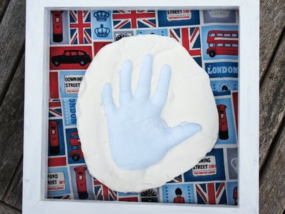 DIY Clay Hand Print Gift - Present :  Baby Hand Prints using Baking Soda Clay