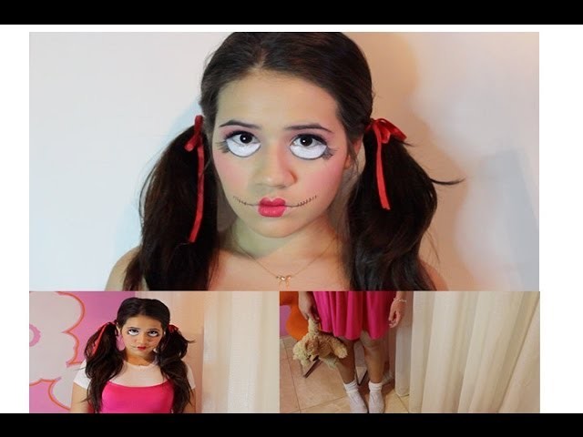 DIY Creepy Doll Halloween Costume + Makeup!