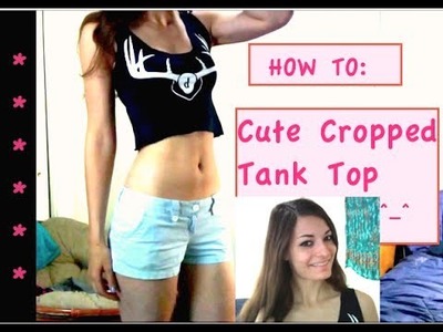 DIY Crop-top Tank From Tshirt || TUTORIAL
