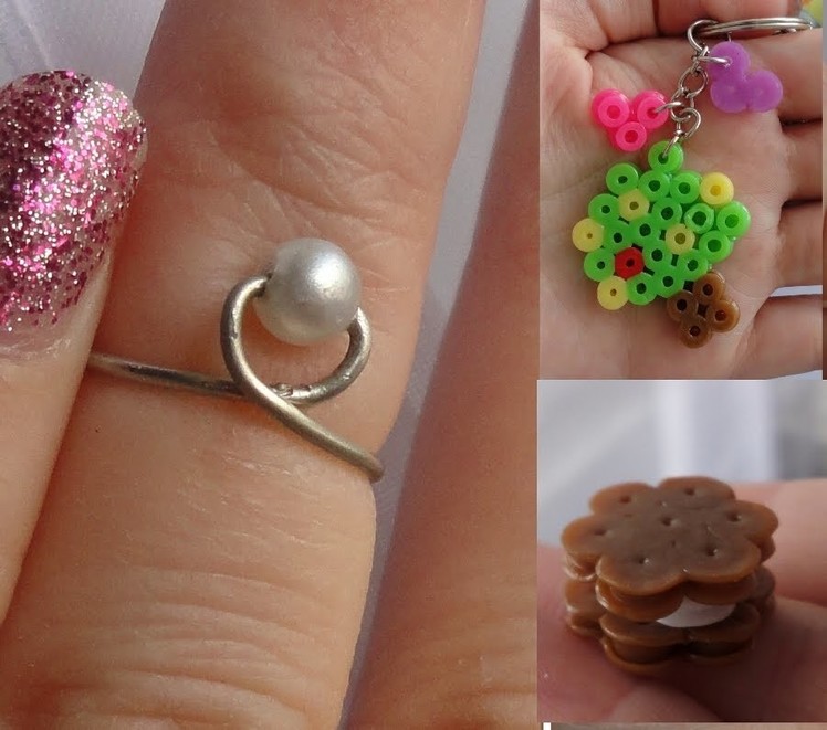 DIY Easy Wire Ring + Melted Beads